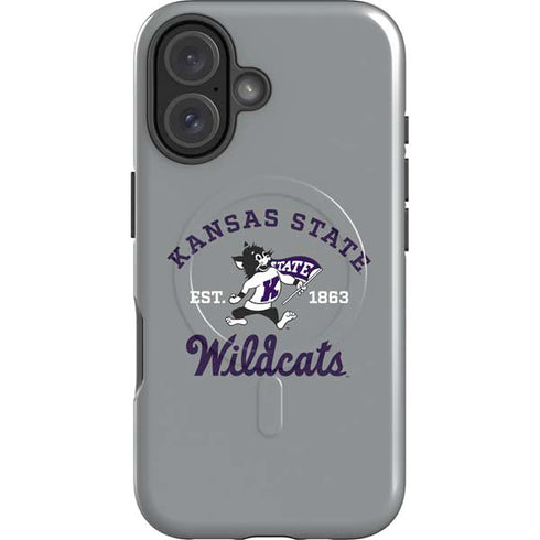 Kansas State University Wildcats Est 1863 iPhone 16 Magsafe Impact Case